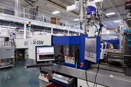 Technology and scientific molding-focused machines in the Plastic Components Inc facility